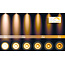 XIRAX - Plafondspot - LED Dim to warm - GU10 - 3x5W 2200K/3000K - Zwart - 09119/16/30