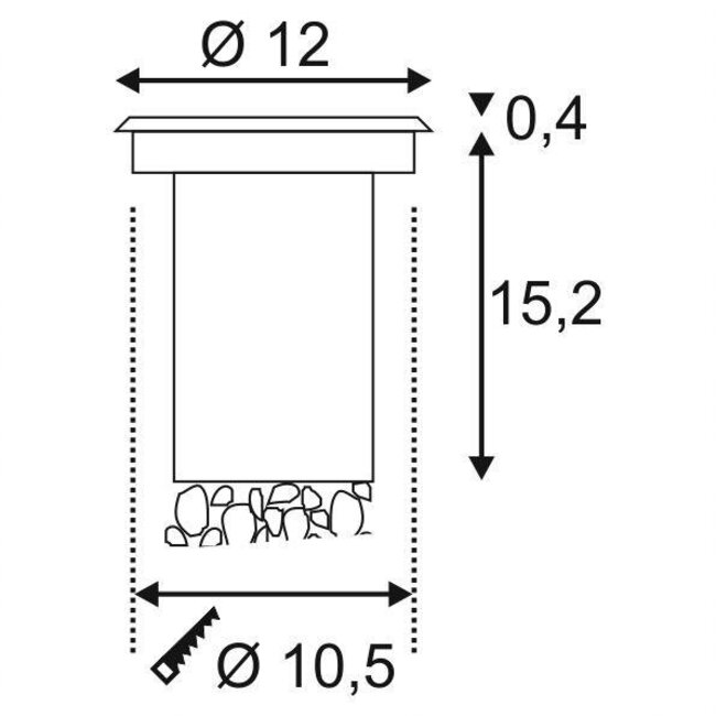 Solasto ground spot Stainless steel