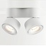 Absinthe LED Design dubbele plafondspot Nimis 3000°K
