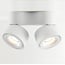 LED Design double ceiling spotlight Nimis 3000°K