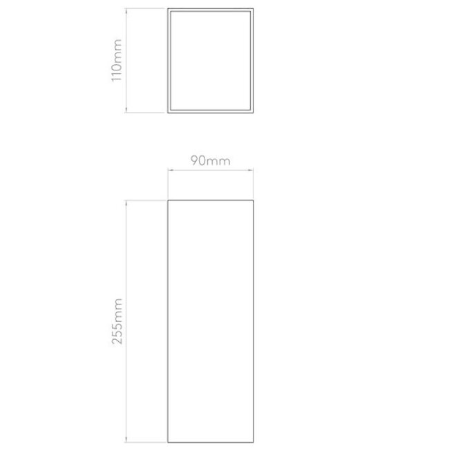 LED wall lamp Oslo 255 OUTDOOR IP65