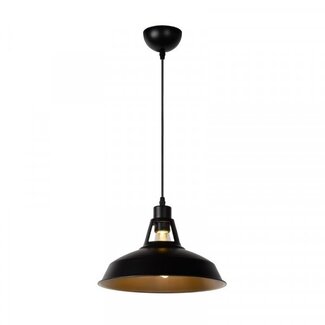 Lucide BRASSY-BIS - Hanging lamp - Ø 31 cm - E27 - Black - 43401/31/30