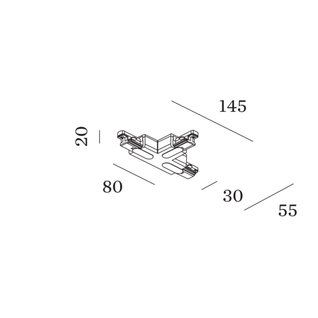 Track 1-Phase T-Connector