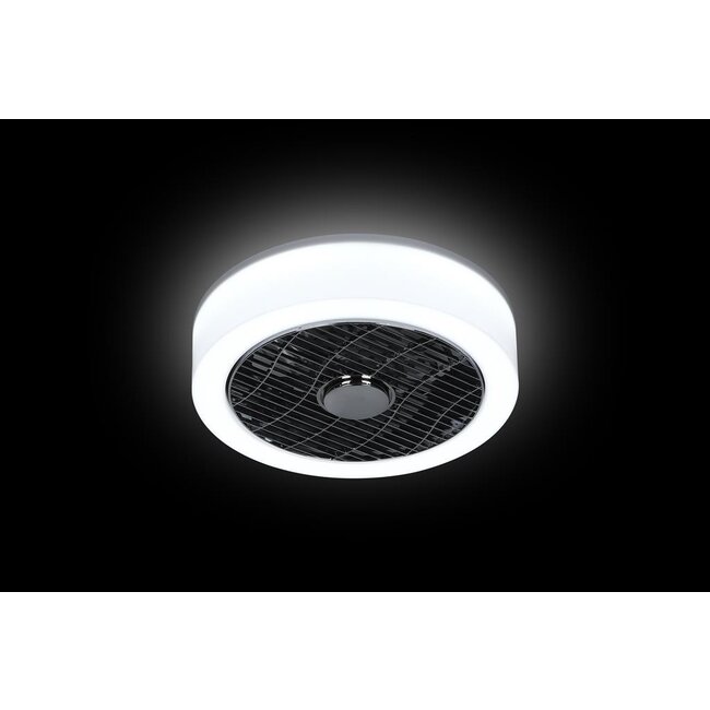LED Plafonnière met ventilator The FAN no. 5 met witte rand