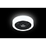 LED Ceiling light with fan The FAN no. 5 with white edge