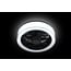 LED ceiling lamp with fan The FAN no. 5 with white edge