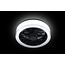LED Ceiling light with fan The FAN no. 5 with white edge