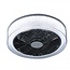 ETH LED ceiling lamp with fan The FAN no. 5 with crystal interior