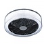 ETH LED Ceiling Light with Fan The FAN no. 5 with crystal interior
