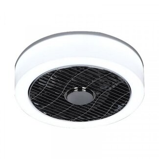 ETH LED Ceiling light with fan The FAN no. 5 with white edge