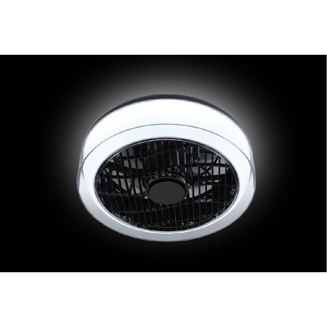 LED Plafonnière met ventilator The FAN no. 5 met heldere rand