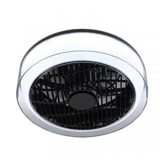 ETH Plafonnier LED avec ventilateur Le FAN n° 5 avec bord transparent