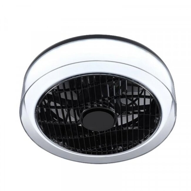 LED Ceiling Light with Fan The FAN no. 5 with clear edge