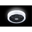 LED ceiling lamp with fan The FAN no. 5 with crystal interior