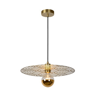 Lucide OLENNA - Hanging lamp - Ø 40 cm - 1xE27 - Matt Gold / Brass - 05431/01/02