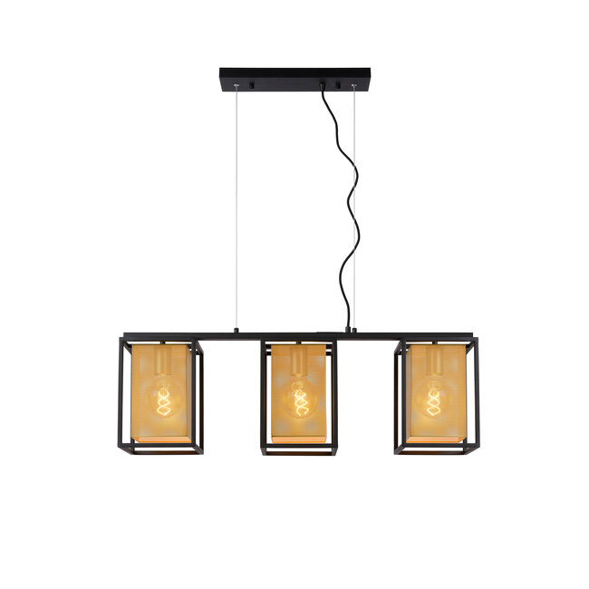 SANSA - Hanging lamp - 3xE27 - Black - 21422/03/30