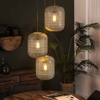 LioLights Hanging lamp 3L etch stepped