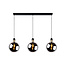 JULIUS - Hanging lamp - 3xE27 - Fumé - 34438/03/65