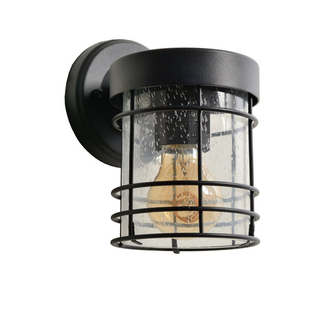KEPPEL - Wandlamp Buiten - 1xE27 - IP23 - Zwart - 29824/01/30