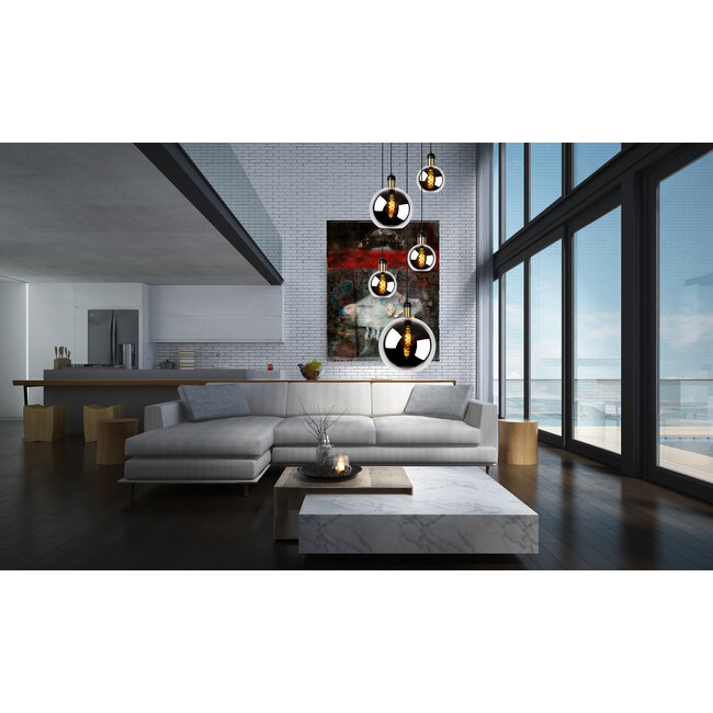 JULIUS - Hanglamp - 5xE27 - Fumé - 34438/05/65