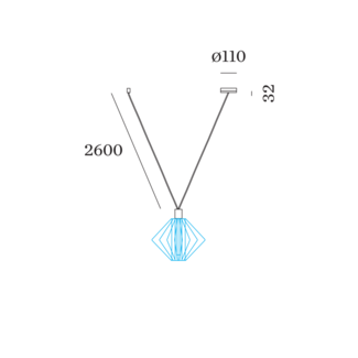 Wever & Ducré Wiro Decenter 1.0 Suspension set 2.6m Black Wever & Ducré Wiro Decenter 1.0 Suspension set 2.6m Black