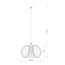 VINTI - Hanging lamp - Ø 30 cm - 1xE27 - Black - 02400/30/30