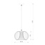 VINTI - Pendant lamp - Ø 30 cm - 1xE27 - Black - 02400/30/30