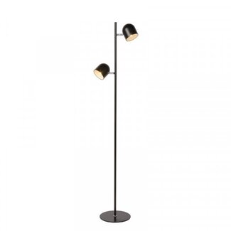 Lucide SKANSKA - Floor lamp - LED Dim. - 2x5W 2700K - Black - 03703/10/30