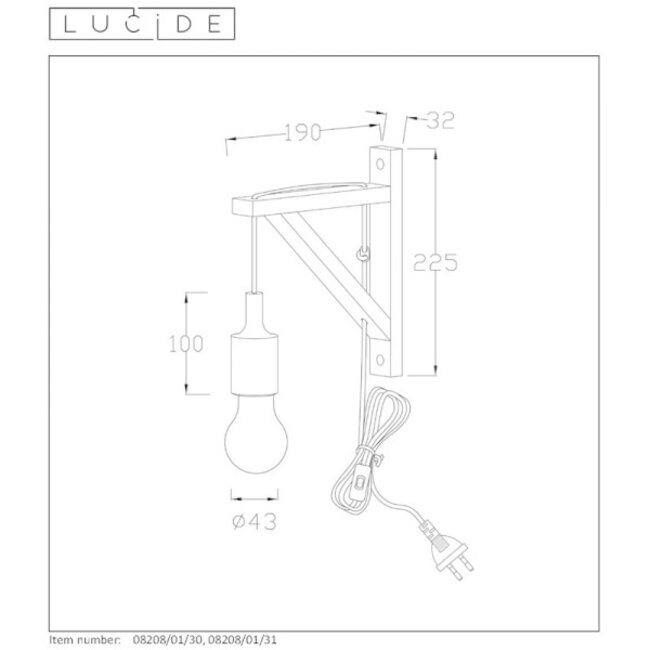 FIX WALL - Applique - 1xE27 - Blanc - 08208/01/31