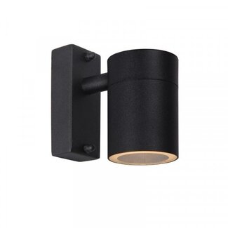 Lucide ARNE-LED - Spot mural Extérieur - Ø 6,3 cm - LED - GU10 - 1x5W 2700K - IP44 - Noir - 14867/05/30