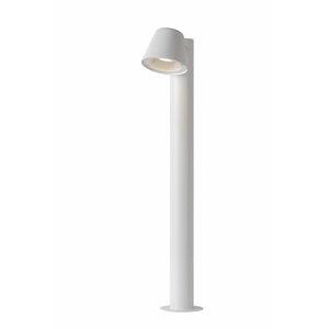 Lucide DINGO-LED - Sokkellamp Buiten - LED Dimb. - GU10 - 1x5W 3000K - IP44 - Wit - 14881/70/31