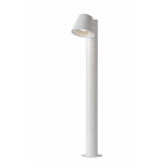 Lucide DINGO-LED - Lampadaire d'extérieur - LED Dim. - GU10 - 1x5W 3000K - IP44 - Blanc - 14881/70/31