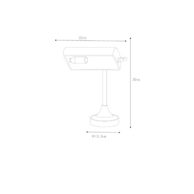 BANKER - Lampe de bureau - 1xE14 - Bronze - 17504/01/03