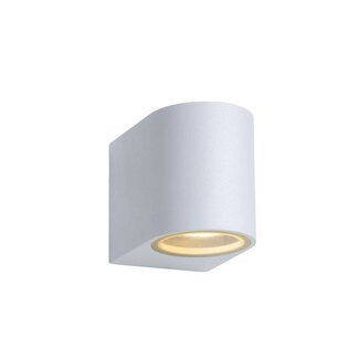 Lucide ZORA-LED - Spot mural Extérieur - LED Dim. - GU10 - 1x5W 3000K - IP44 - Blanc - 22861/05/31