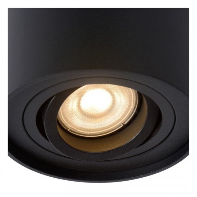 TUBE - Ceiling spotlight - Ø 9.6 cm - 1xGU10 - Black - 22952/11/30
