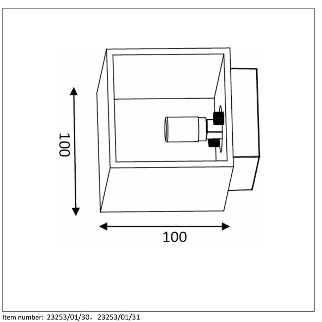 XERA - Wall lamp - 1xG9 - Black - 23253/01/30