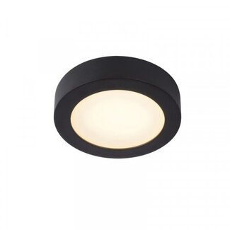 Lucide BRICE-LED - Plafonnier Salle de bain - Ø 18 cm - LED Dim. - 1x11W 3000K - IP44 - Noir - 28116/18/30