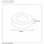 BRICE-LED - Ceiling light Bathroom - Ø 18 cm - LED Dim. - 1x11W 3000K - IP44 - White - 28116/18/31