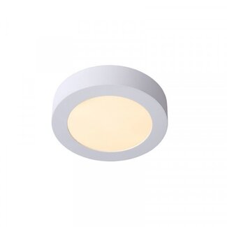 Lucide BRICE-LED - Ceiling light Bathroom - Ø 18 cm - LED Dim. - 1x11W 3000K - IP44 - White - 28116/18/31