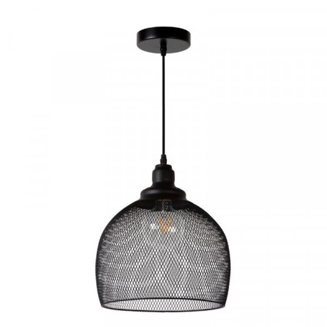 MESH - Pendant lamp - Ø 28 cm - 1xE27 - Black - 43404/28/30