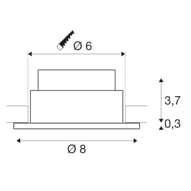 LED Inbouwspot Patta I Round Zwart
