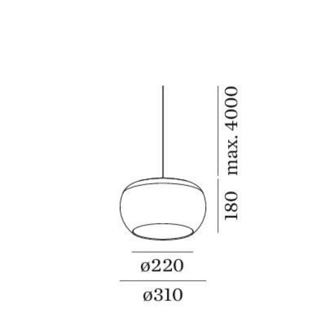 LED hanging lamp Wetro 3.0