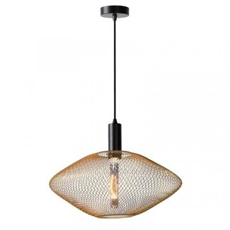 Lucide MESH - Hanging lamp - Ø 45 cm - 1xE27 - Matt Gold / Brass - 21423/45/02