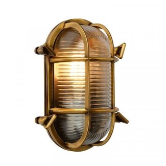 Lucide DUDLEY - Wall lamp Outdoor - 1xE27 - IP65 - Matt Gold / Brass - 11891/20/02