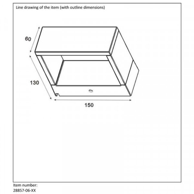 GOA - Wall lamp Outdoor - LED - 1x6W 3000K - IP54 - Anthracite - 28857/06/30