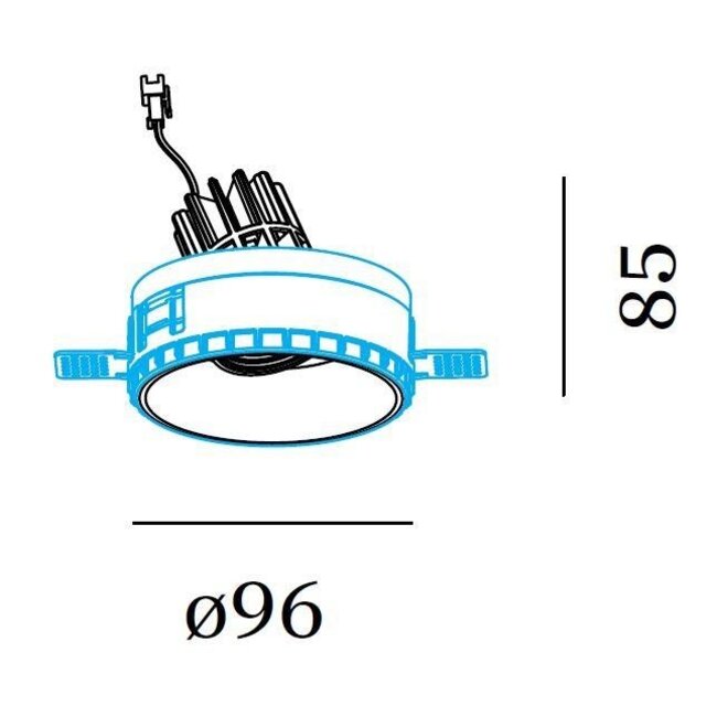 Inbouwspot Deep Adjust trimless 1.0 LED