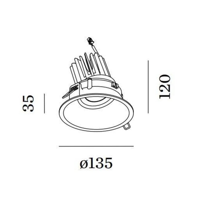 Spot encastrable Deep Adjust fort 1.0 LED