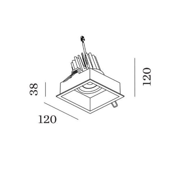 Inbouwspot Plano Adjust fort 1.0 LED