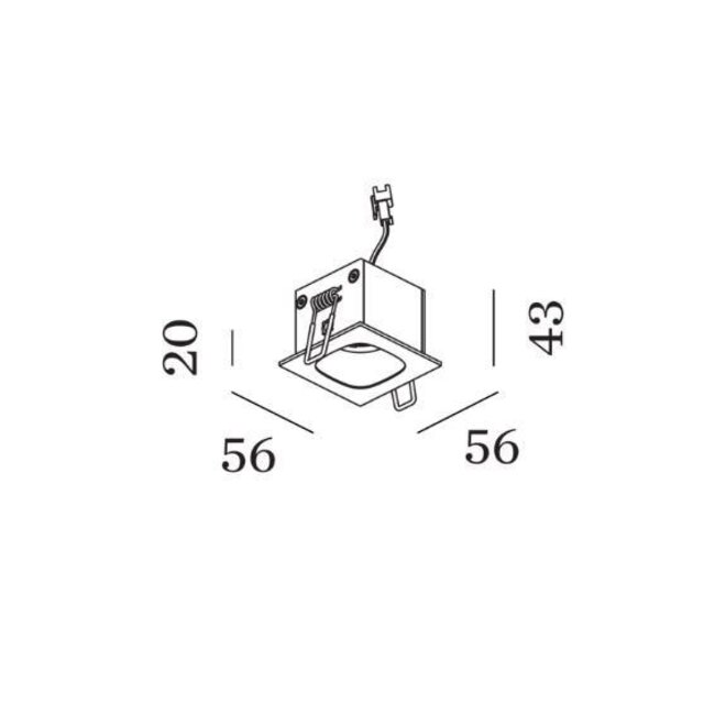 Recessed spot PIRRO 1.0 LED