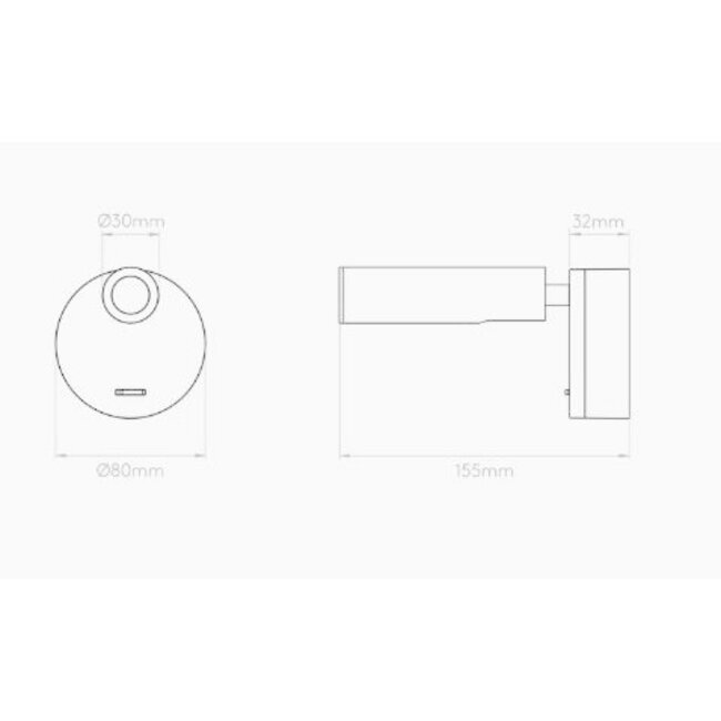 Wandlamp Enna Surface LED